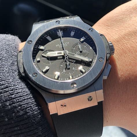 hublot big bang steel wrist shots